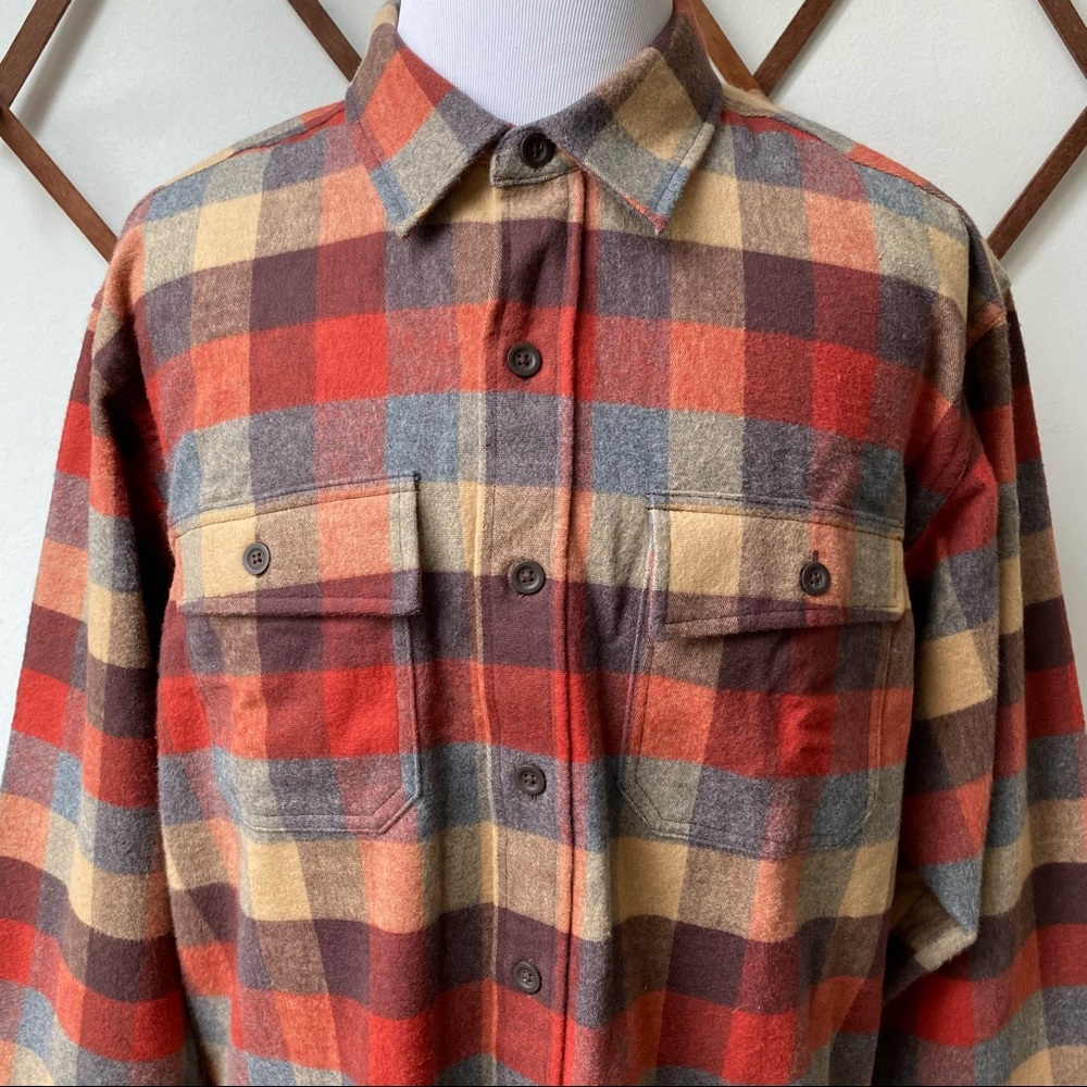 NWT LL Bean Chamois Plaid Flannel Shirt - Picture 2 of 14